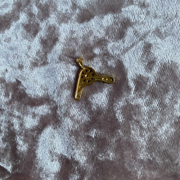 14K Gold Michael Anthony Blowdryer Pendant - Picture 2 of 4